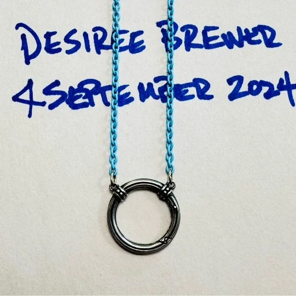 James Avery Enamel Chain Charm Holder Necklace - Picture 2 of 3